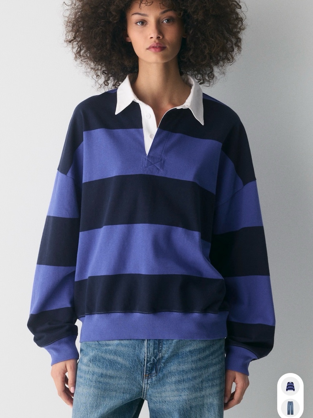 Aritzia TNA Mighty Cotton Lomu Polo Shirt - Picture 3 of 3